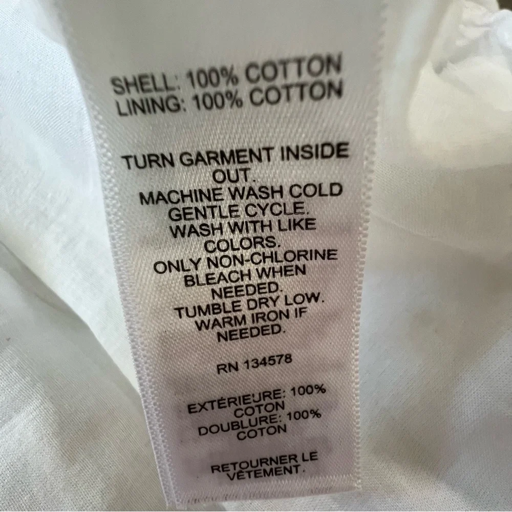 Vineyard Vines White Scalloped Dress size small